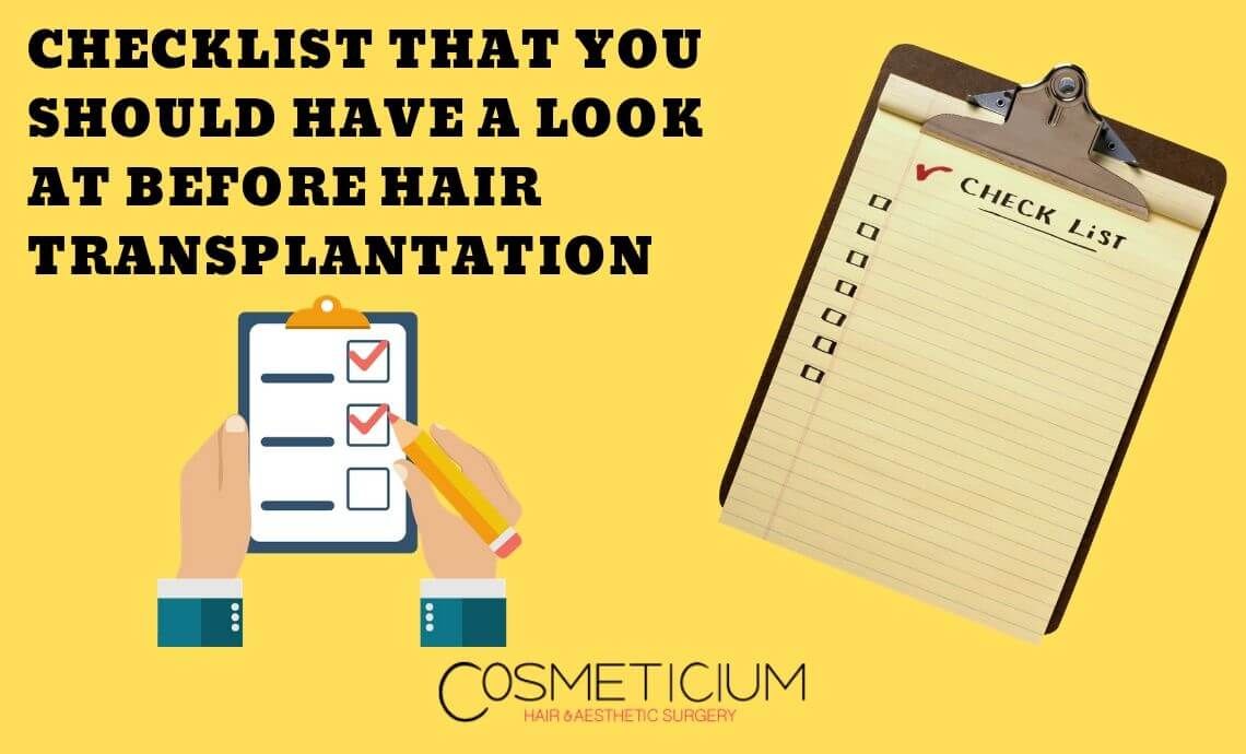 Checklist That You Should Have a Look At Before Hair Transplantation